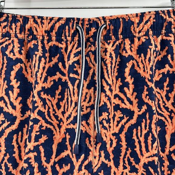 Peter Millar Crowned Coral Swim Trunks - Sahar - with can koozie - XL - NWT - Picture 2 of 7